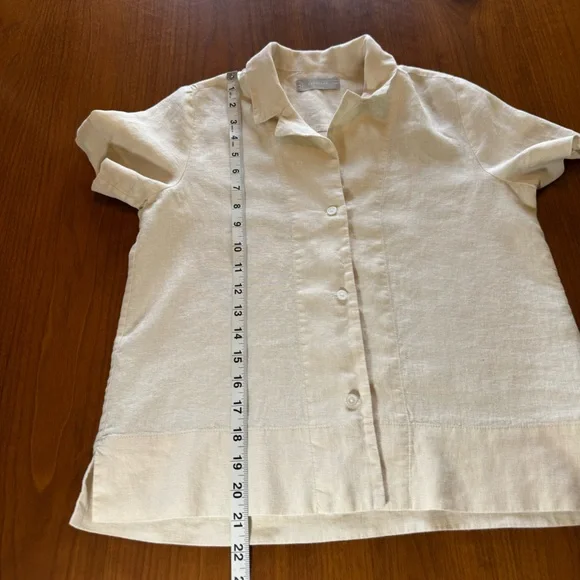 Everlane Button-Up Linen Top - Picture 5 of 7